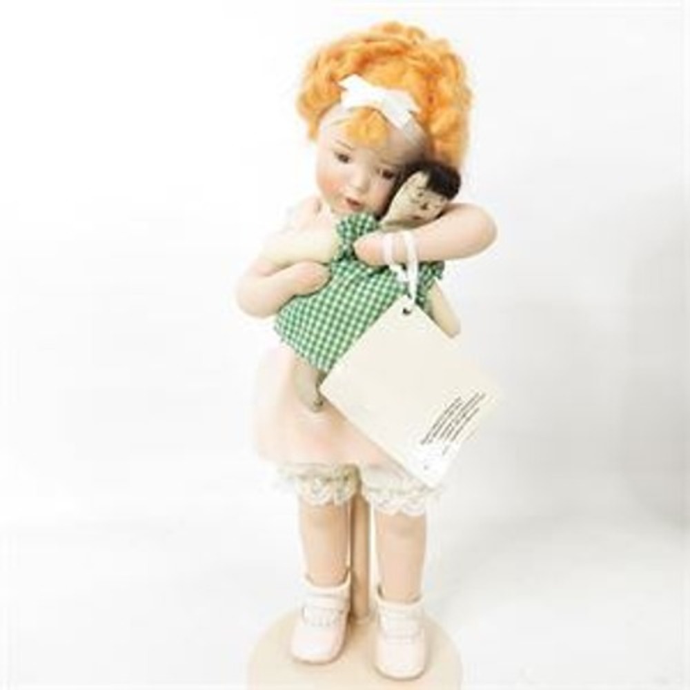 1988 Hamilton Collection Love is Blind Porcelain Doll Bessie Pease Gutmann 12in